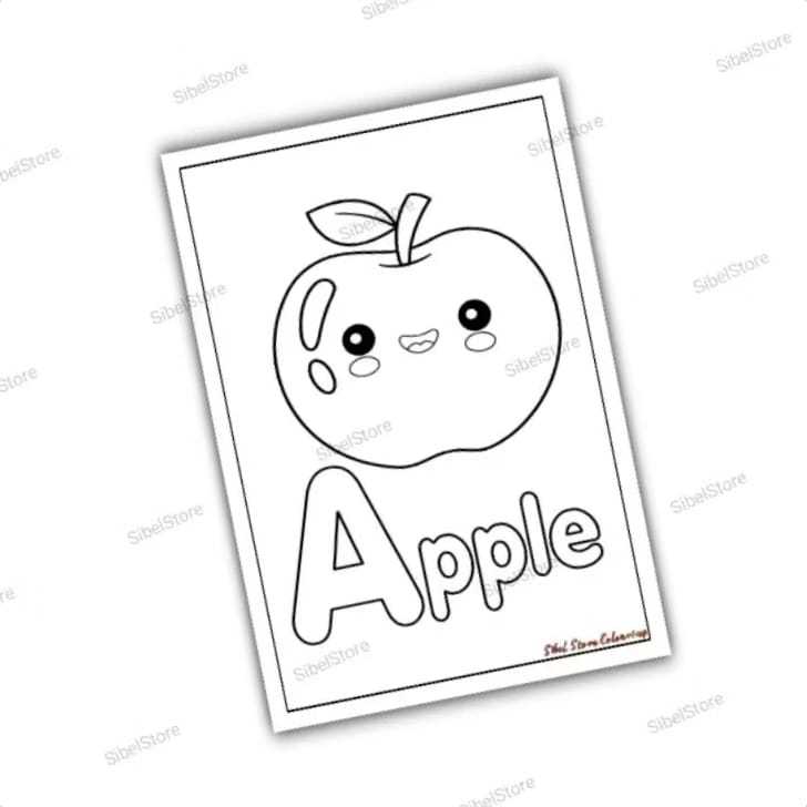 

KERTAS MEWARNAI ANAK PAUD / TK / SD TEMA SERI ALPHABET A -TO Z / ALFABET (26 LEMBAR) / KERTAS GAMBAR TEBAL BISA MENGGUNAKAN SPIDOL, CRAYON & CAT AIR