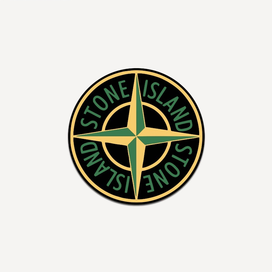 

Sticker Brand Casual Ultras Football Stoneisland Stiker Bulat Vinyl Glossy