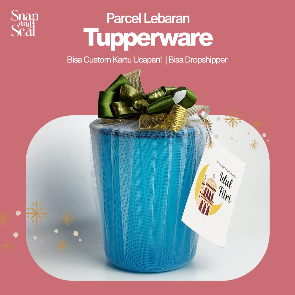 

PARCEL HAMPERS LEBARAN TUPPERWARE 2025 MOSAIC CANISTER 1.2 LITER BISA CUSTOM KARTU UCAPAN