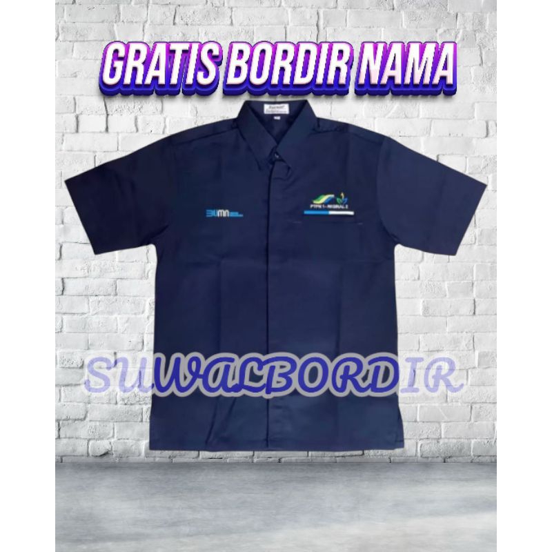 KEMEJA PDH PTPN 1 LENGAN PENDEK KEMEJA BUMN PTPN 1 SERAGAM PDH BUMN PTPN 1 ATASAN BAJU