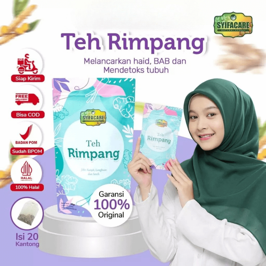 

Teh Rimpang Syifacare - Minuman Instan Rempah - Teh Diet Detox - Pelangsing Herbal - Imunitas - BPOM & HALAL MUI