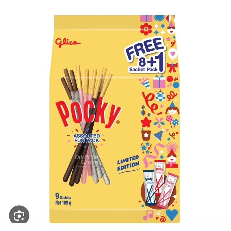 

GLICO POCKY ASSORTED PACK MALAYSIA LIMITED EDITION biscuit stick