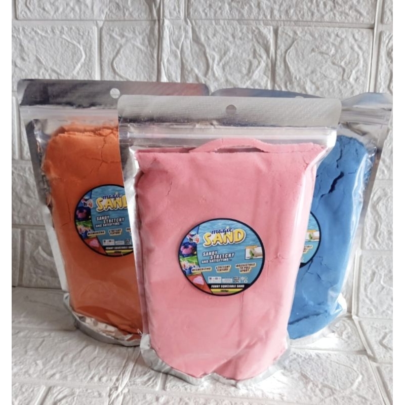 Pasir Ajaib Mainan Anak Magic Sand Kemasan Reffil 1kg