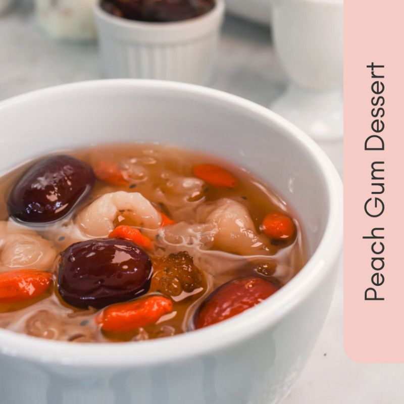 

Peach Gum Dessert plus Snow Bird Nest & Snow lotus Seed | Triple Collagen Peach Gum Dessert | Collagen Dessert | Healthy Dessert