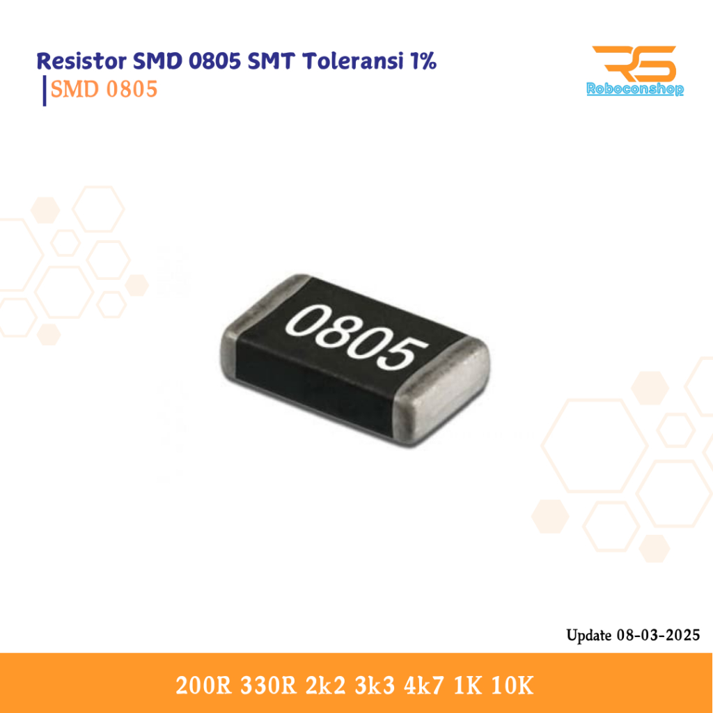 Resistor SMD 0805 0R 0 Ohm Toleransi 1%