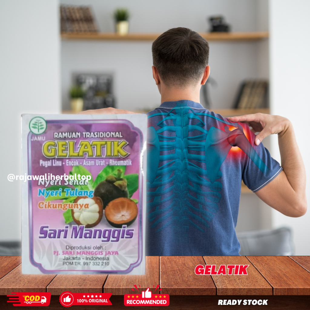 

Gelatik Serbuk Isi 12 Sachet Original Asam Urat