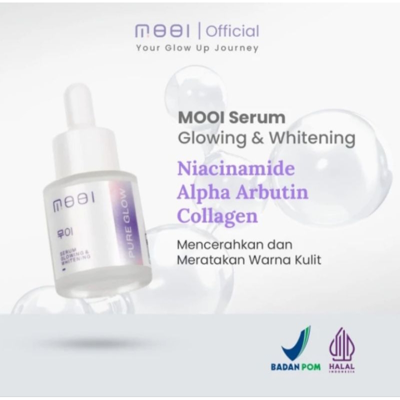 Mooi Pure Glow Brightening Essence Serum 20 Ml Ori & BPOM