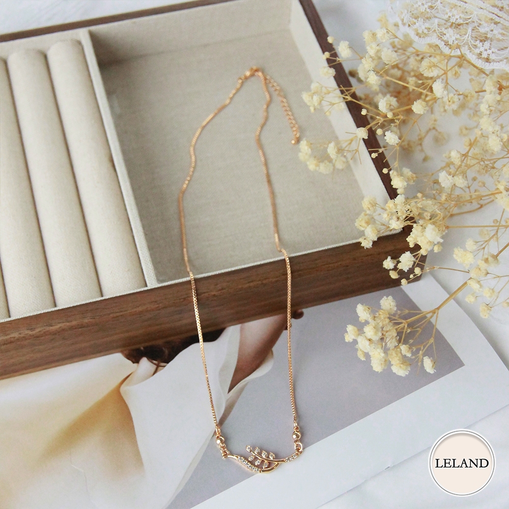 BEAUTY&CHIC Kalung Titanium Rose Gold Korean Style Aksesoris Kalung Hijab Fashion Wanita Jewelry