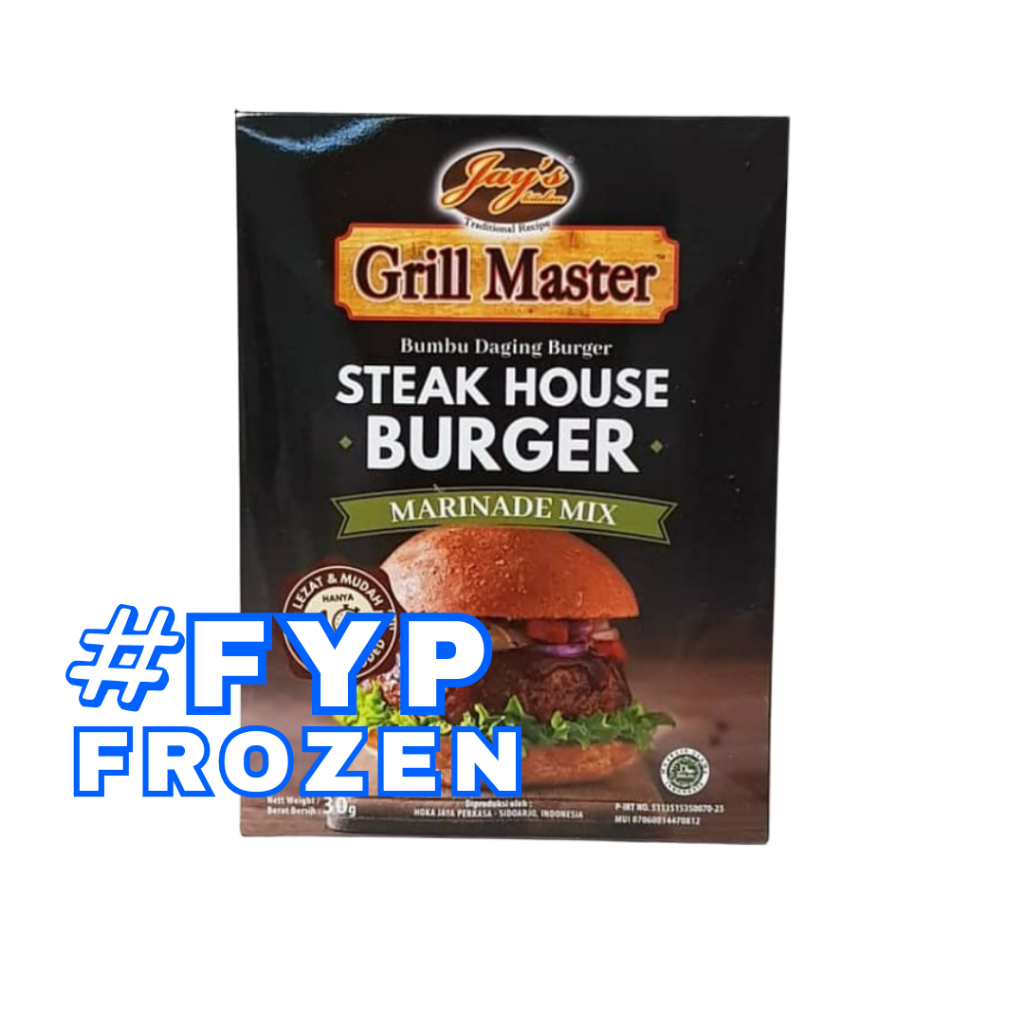 

GRILL MASTER STEAK HOUSE BURGER 30G