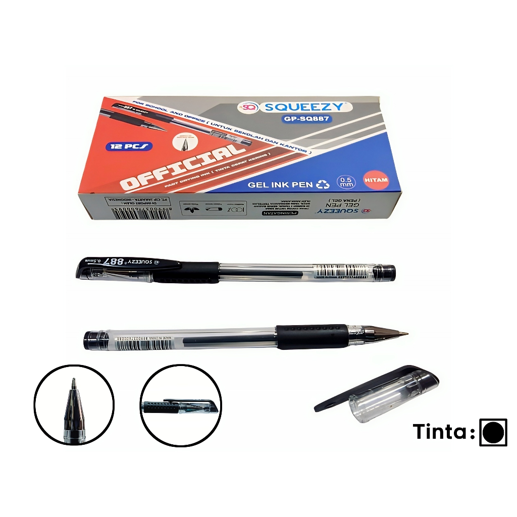 

Pulpen gel squeezy 887