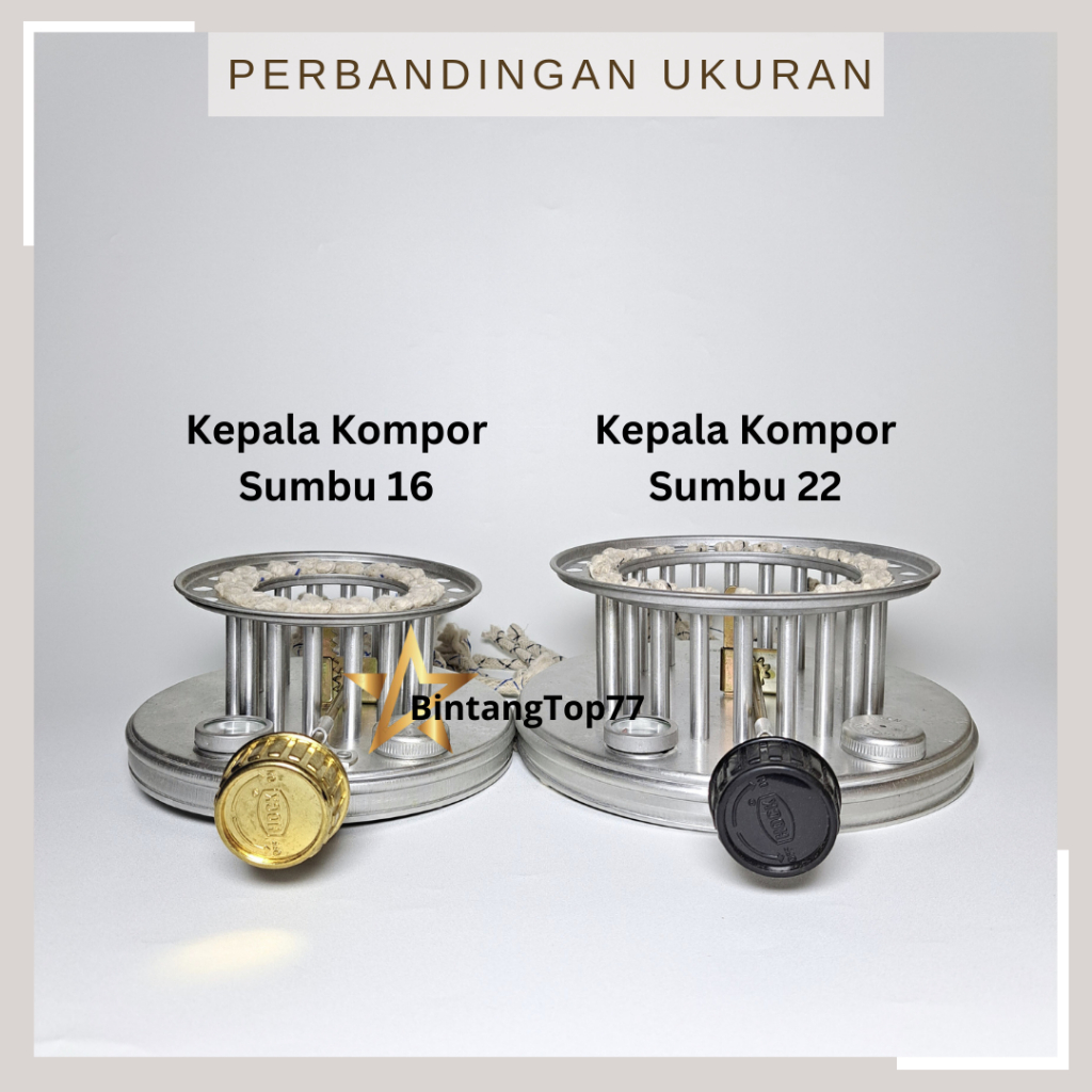 Kepala Kompor Sumbu Hock 16 & 22 / Kepala Kompor Minyak Sumbu Hock