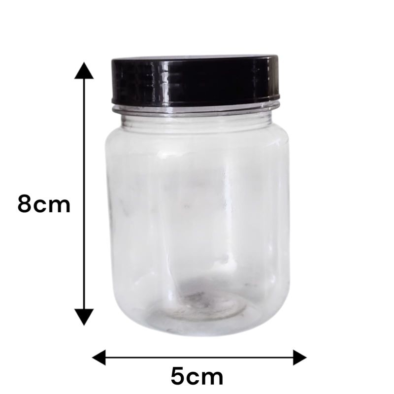 Toples Sambal/Jar Slay 100 ml Natural Tutup plastik/ Toples Sambal /Pet 100 ml Tabung Natural /Pet J