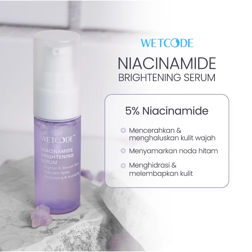 Serum Wajah Kering dan Kusam 15ml Brightening Serum / Skincare WETCODE Brightening Series
