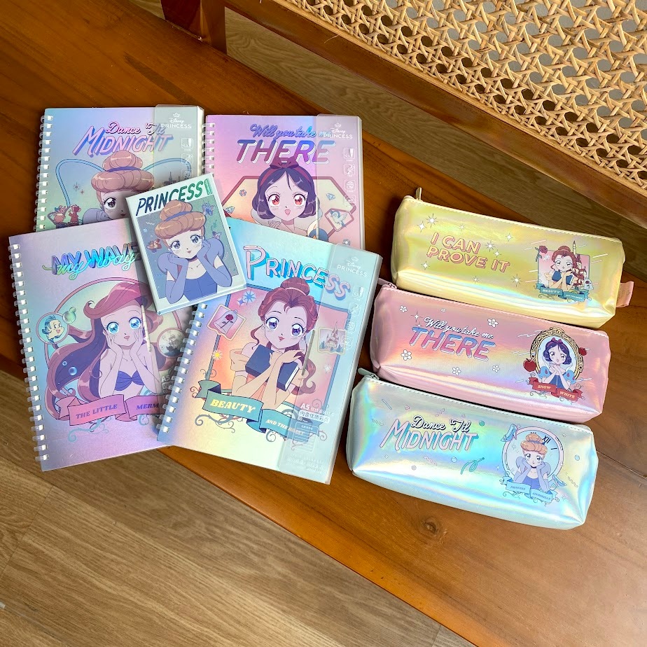 

Alat Tulis Buku Binder A7 Tempat Pensil Princess Buku Catatan Memopad Binder Tempat Pensil Snow White Cinderella Belle Ariel Unik Lucu Gift Hadiah Kado