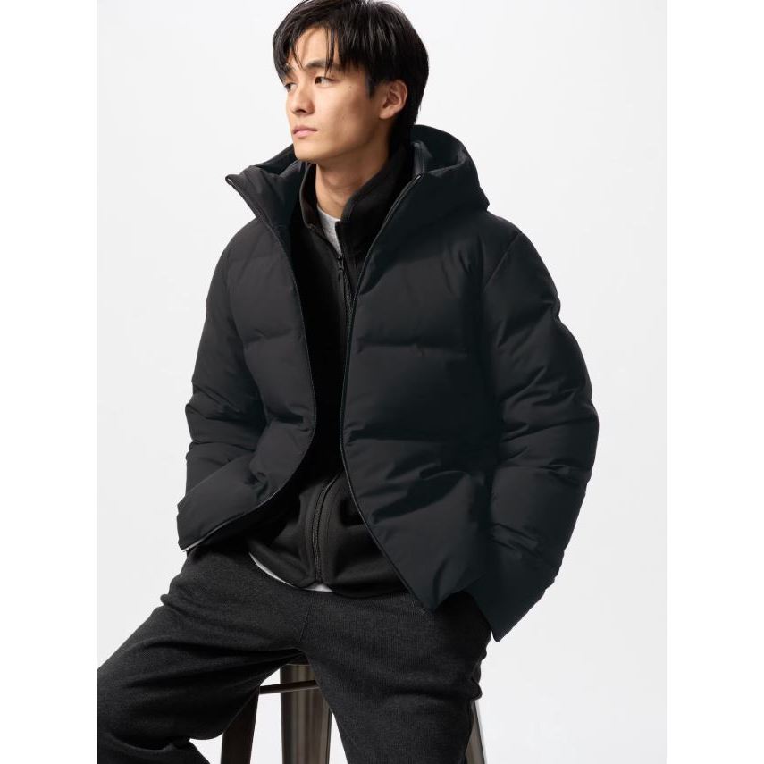 Jaket Pria Padded Uniqlo Seamless Down Parka Handcarry Japan Bulu Angsa Puffer Original Hand Carry