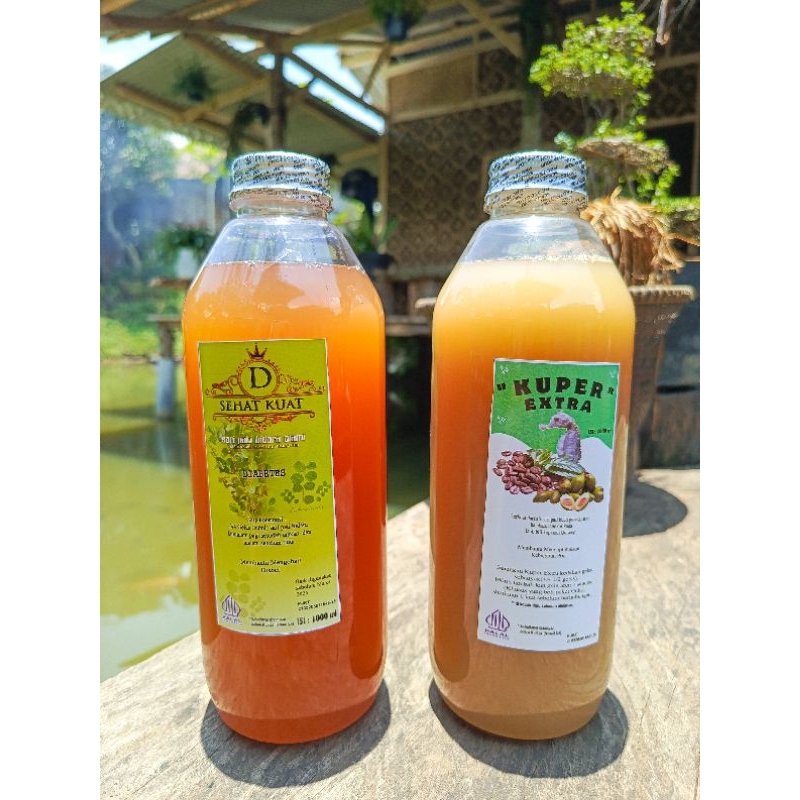 

saripati Bidara alami 1 liter dan kuper extra robusta kl 1 liter
