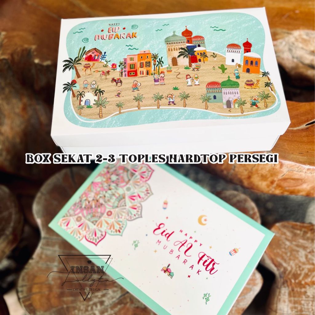 

Box sekat kuker isi 2-3 toples 350gr EID Idul Fitri