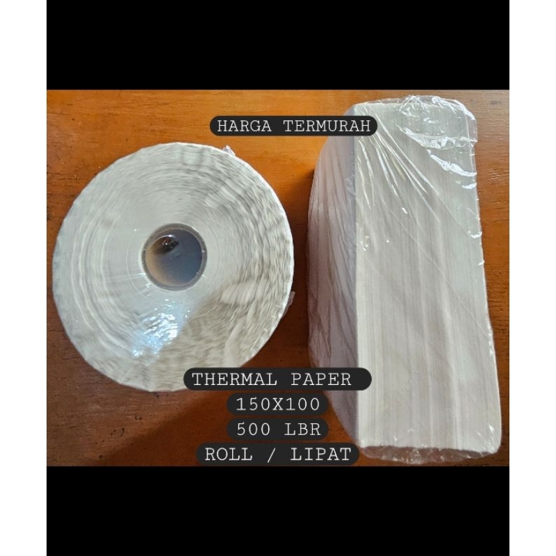 

KERTAS THERMAL PAPER BAHAN TEBAL 100x150 , 10CMx15CM