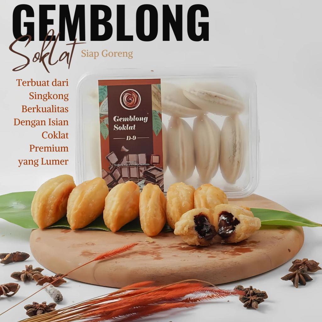 

Gemblong Soklat D9 Asli Salatiga Enak dan Lumer
