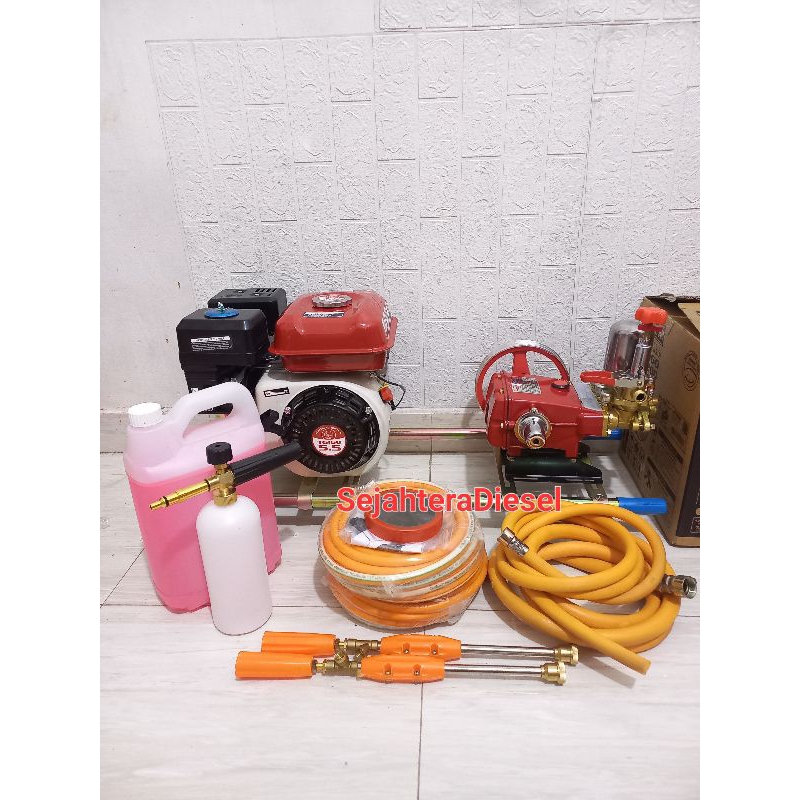 Steam TIGER Cuci Motor Mobil Salju Foam Siap Pakai