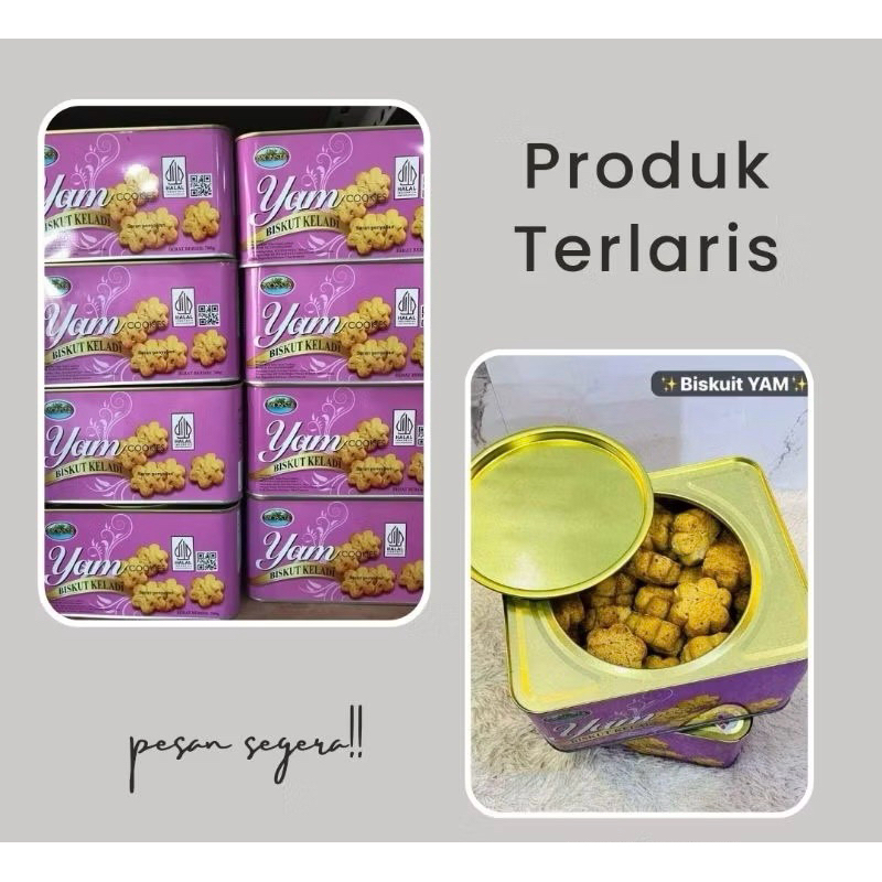 

Monsta Yam Cookies 700 gr Kaleng Biskuit Keladi Malaysia/Kaleng