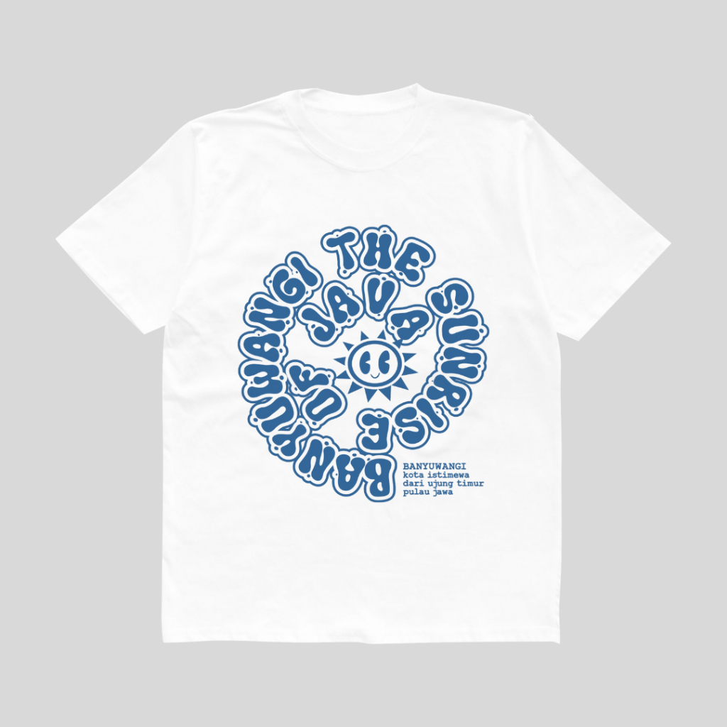 [RU] SOJ MATAHARI T-SHIRT ASLI BANYUWANGI | REPUBLIK USING | KAOS OLEH-OLEH KHAS KOTA BANYUWANGI | K