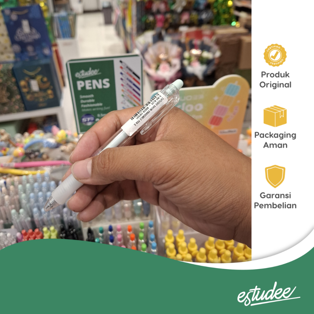 

ESTUDEE SHURI ERASEABLE PEN 0.5 INK BLUE - GREEN