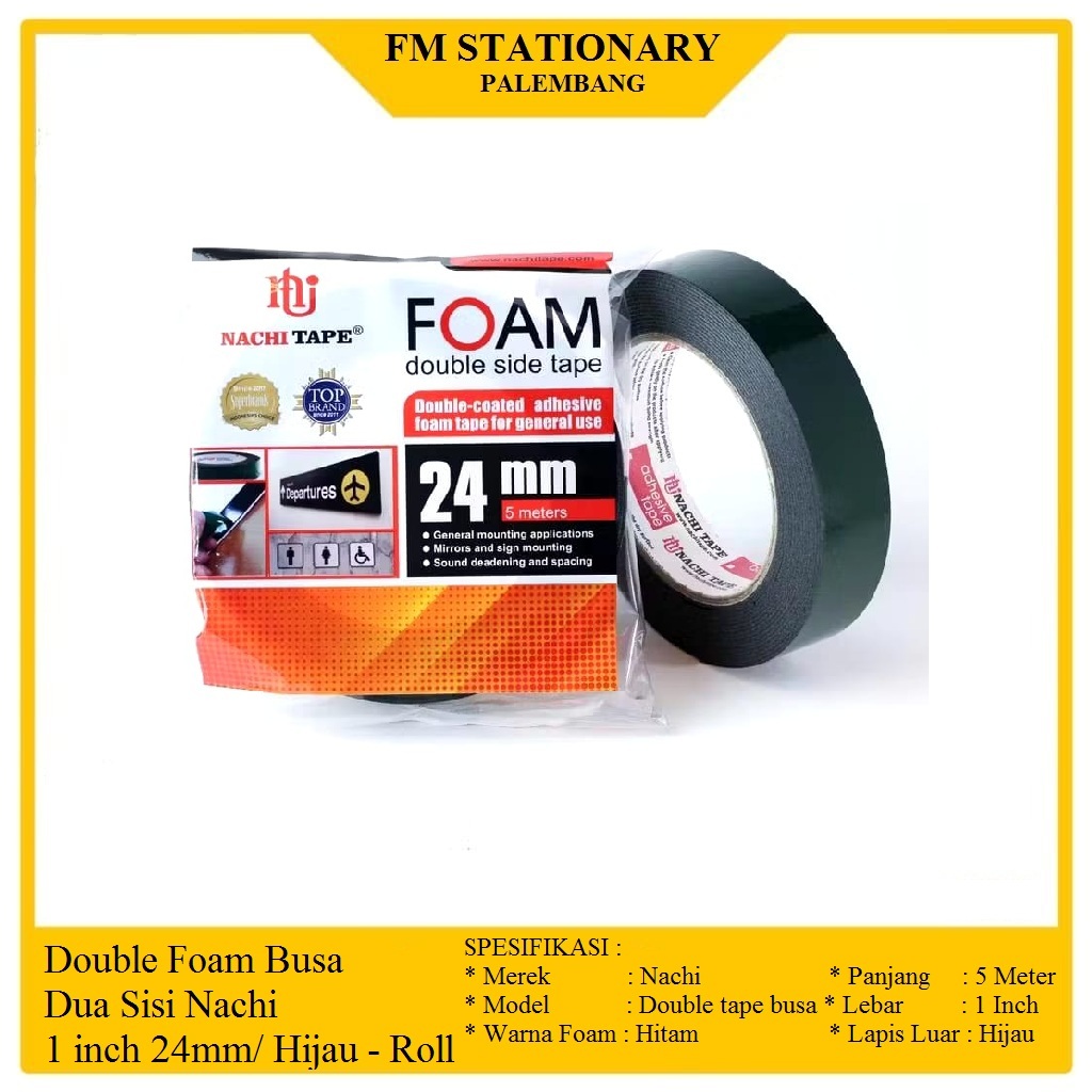 

Double Foam Nachi 1 inch 24 mm 5M Doble Tip PER 1 ROL