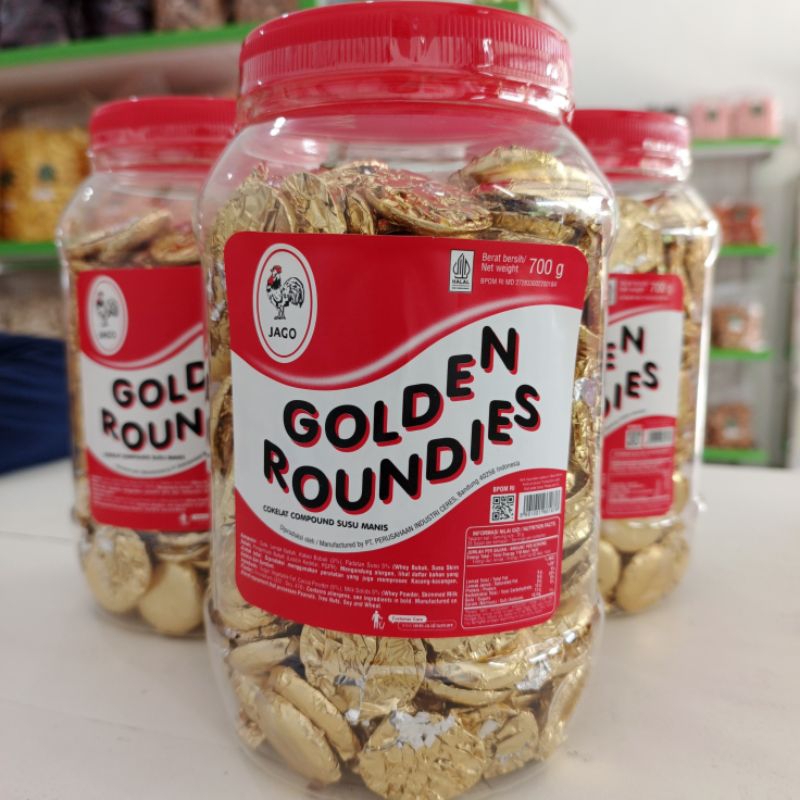 

COKLAT JAGO GOLDEN ROUNDIES 700 GRAM,COKLAT KOIN JAGO