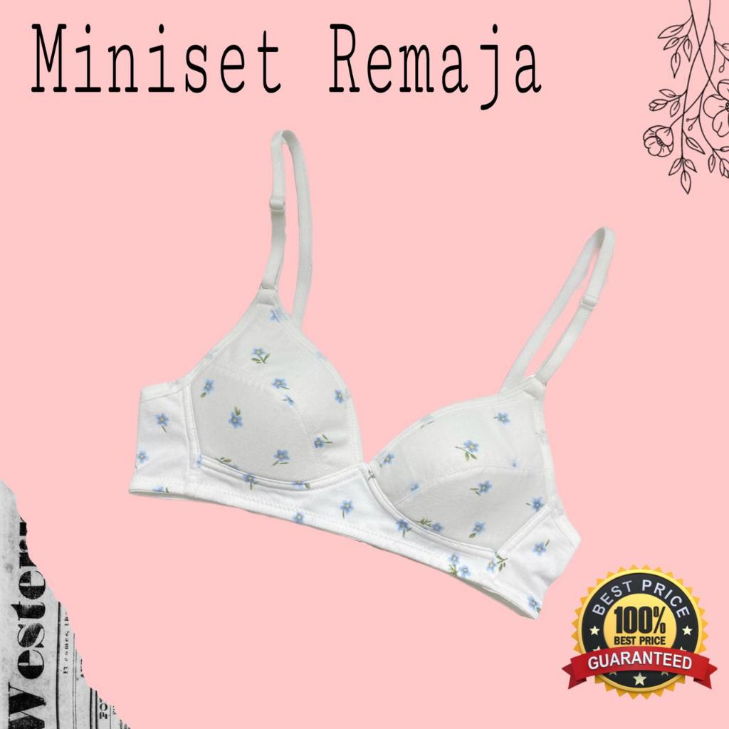 MINI SET/BRA/BH/BEHA WANITA PELAJAR NO KAWAT NEVADA STEP 3 ORIGINAL 100 %