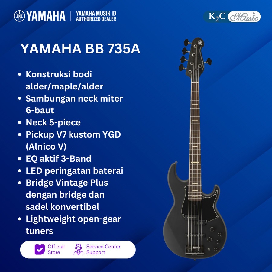 Yamaha BB735A Matte Translucent Black