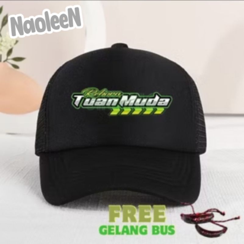 Topi Bus/Telolet Basuri TUAN MUDA Jaring Anak, Usia4-14Tahun.