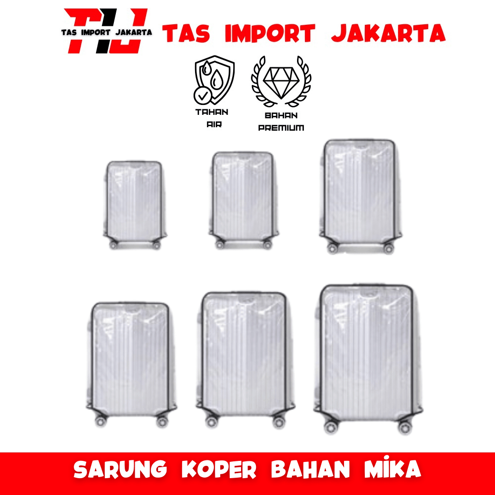 Sarung Koper bahan Mika Transparan / COVER luggage