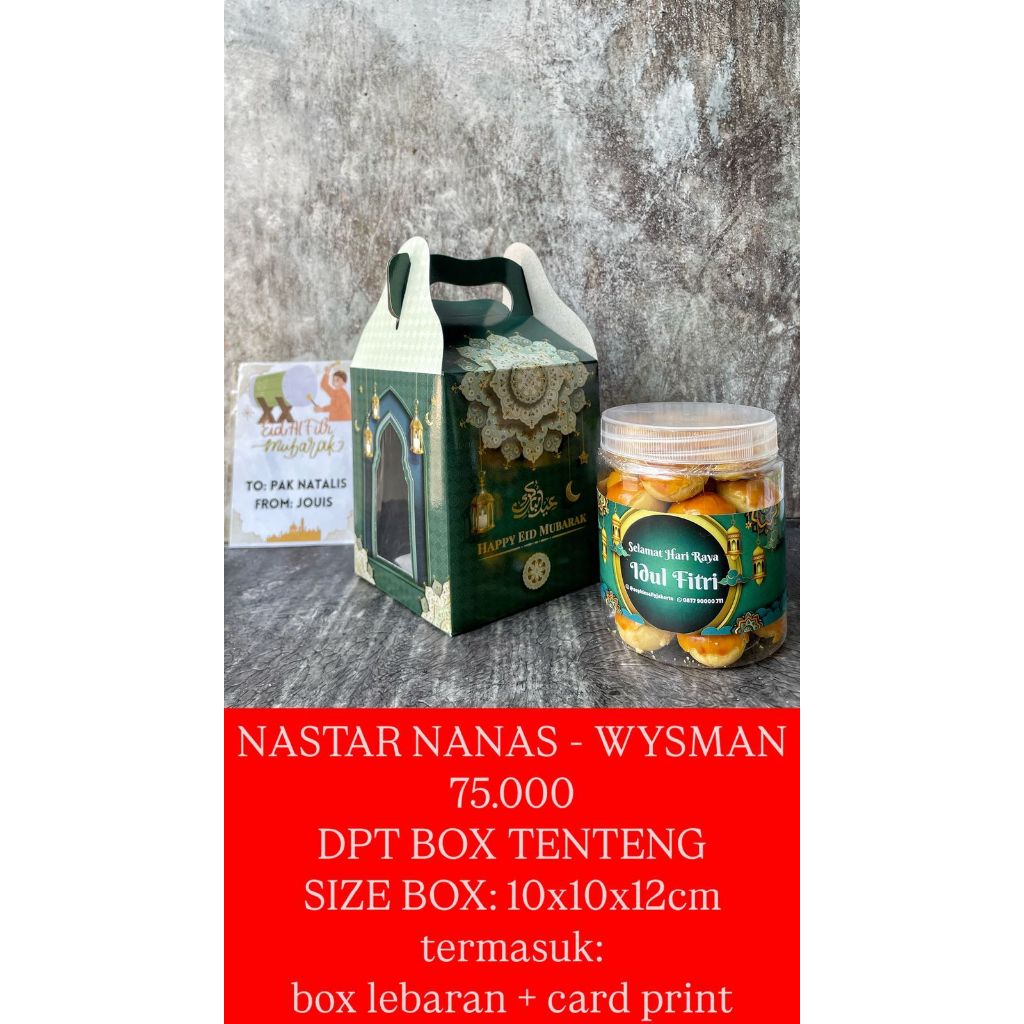 

Nastar Nanas Wysman Cookies Box Tenteng Hampers Idul Fitri / Paket Lebaran - READY