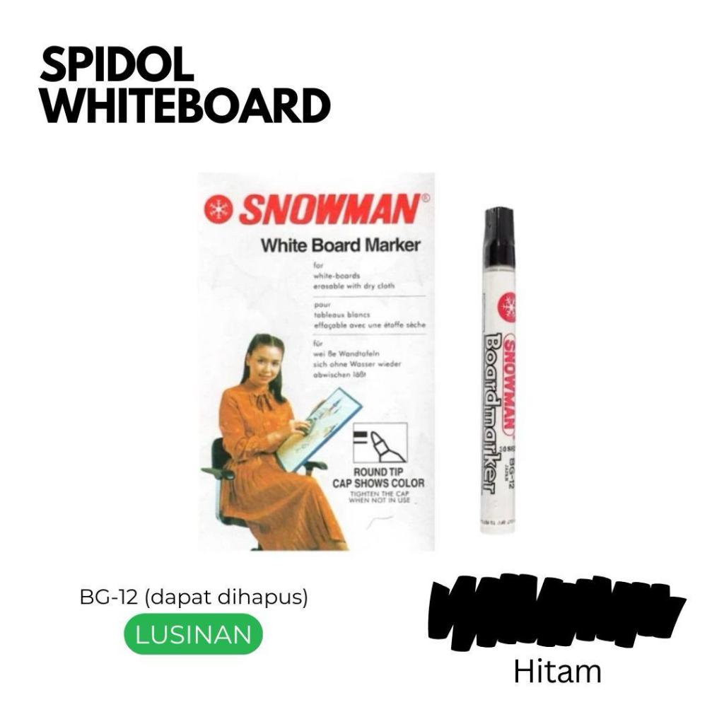 

SPIDOL SNOWMAN WHITEBOARD BG-12 / SPIDOL WHITEBOARD DAPAT DIHAPUS (LUSINAN) TERMURAH