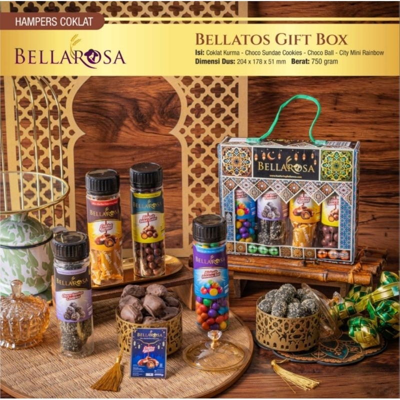 

BELLAROSA PAKET BELLATOS GIFTBOX / KUE KERING / HAMPERS PARCEL KUE LEBARAN