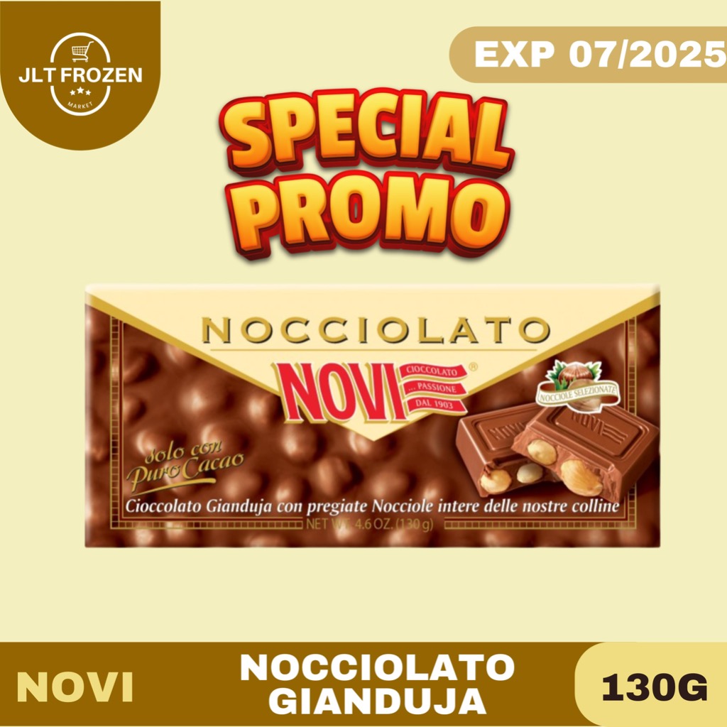

Novi Nocciolato Gianduja / Cokelat Susu Kacang Hazelnut / Cokelat Italia / Coklat Italia / Italy / Chocolate 130g