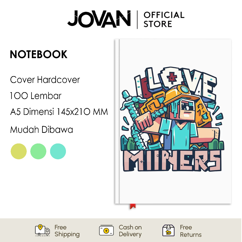 

Notebook Hardcover Custom Minecraft 5 Buku Tulis Catatan Note Agenda Planner Jurnal Diary Notebook Anime