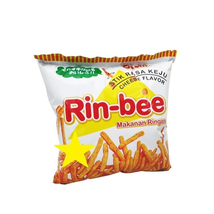 

stick rin bee cemilan oishi rinbee 10GR keju anak cheese stik makanan ringan snack grosir murah biskuit chiki jajanan