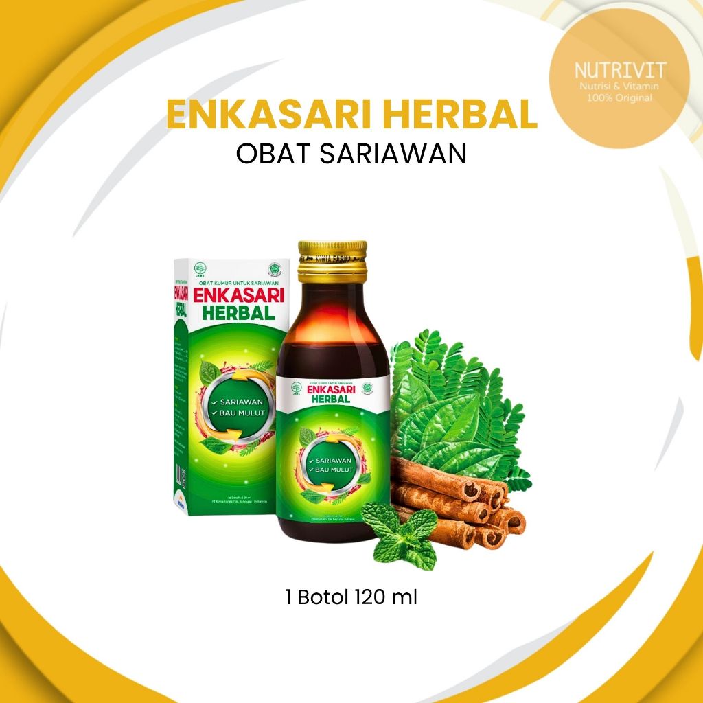 Enkasari Herbal 120ml / obat sariawan