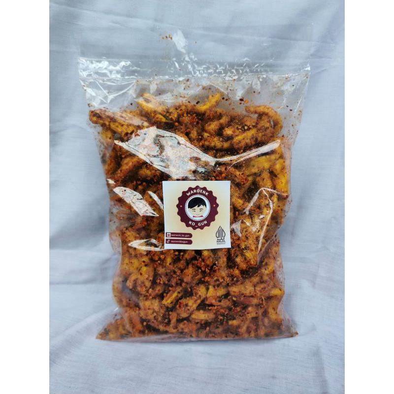 

seblak kerupuk mie bumbu kacang pedas daun jeruk+kacang kemasan 500gr