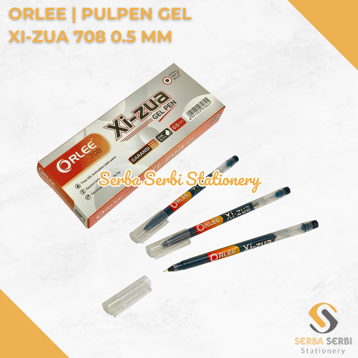 

GROSIR (1 PAK ISI 12 BIJI) ORLEE - BALLPOINT / PULPEN / BOLPEN / BOLPOIN / PEN GEL XI-ZUA 708 0.5 MM