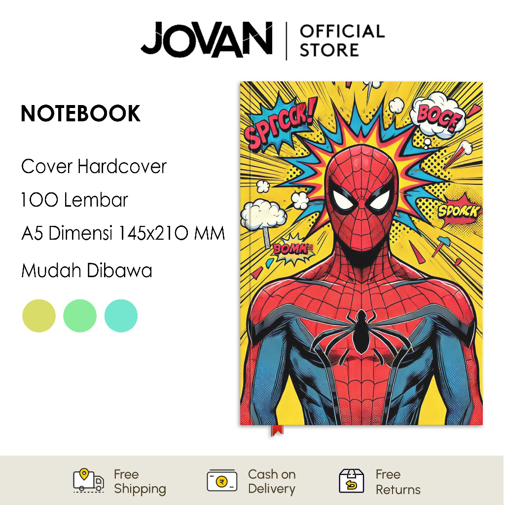 

Notebook Hardcover Custom Spider-Man 10 Buku Tulis Catatan Note Agenda Planner Jurnal Diary Notebook Anime