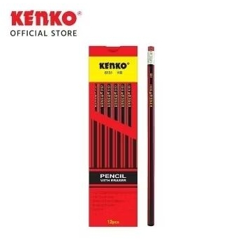 

PENSIL PENGHAPUS HB KENKO 6151 PER 1 PAK 12 PCS