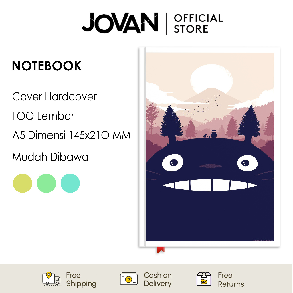 

Notebook Hardcover Custom Totoro Ghibli 1 Buku Tulis Catatan Note Agenda Planner Jurnal Diary Notebook Anime