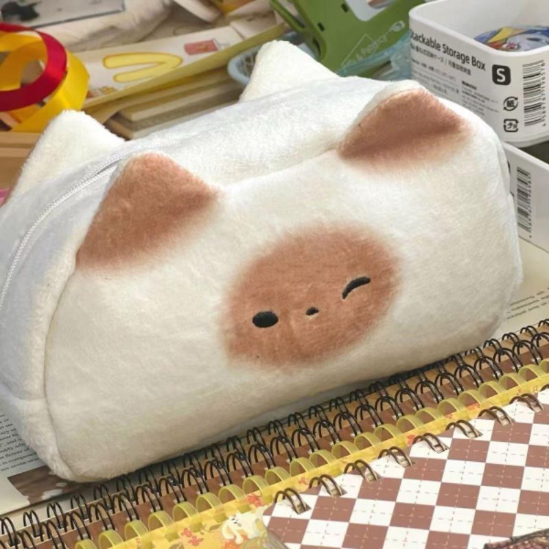 

Kucing Cat Ppang Tempat Pensil Kotak Pencil Case Pouch Anak Sekolah Lucu Boneka Korea Asthetic