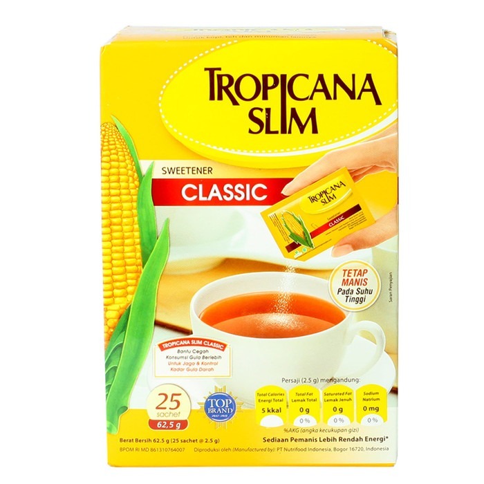 

TROPICANA SLIM SWEETENER CLASSIC 25 SACHET - Diabetes