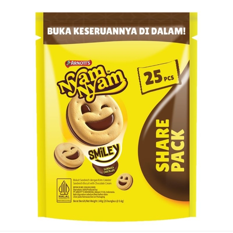 

NYAMNYAM SMILEY SHARE PACK 140GR 25'PCS