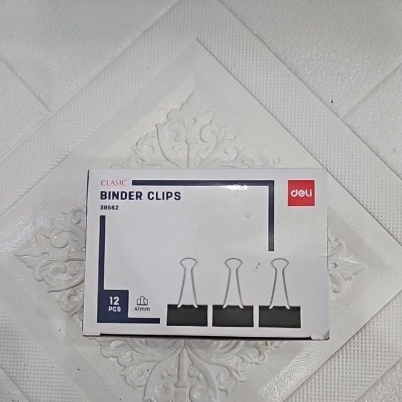 

Binder Clip DELI No 200 / 41mm isi 12 pcs per pack