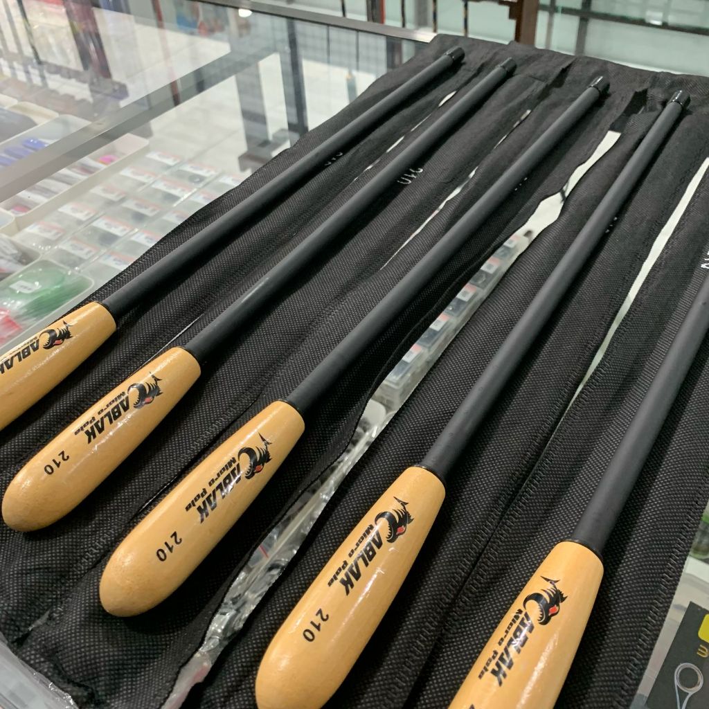 Joran Tegek Cablak Micro Pole  Bahan Carbon Motif Action Lentur